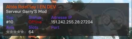 Altéa RolePlay I EN DEV