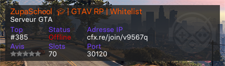 ZupaSchool  🎓 | GTAV RP | Whitelist 