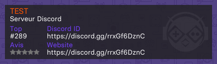 TEST - Serveur Discord