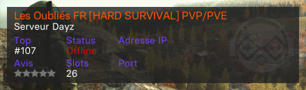 FR RP / Zone Zéro : Survie Totale 