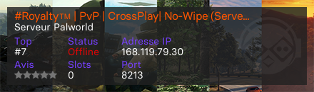 #Royalty™ | PvP | CrossPlay| No-Wipe (Serveurs EU)