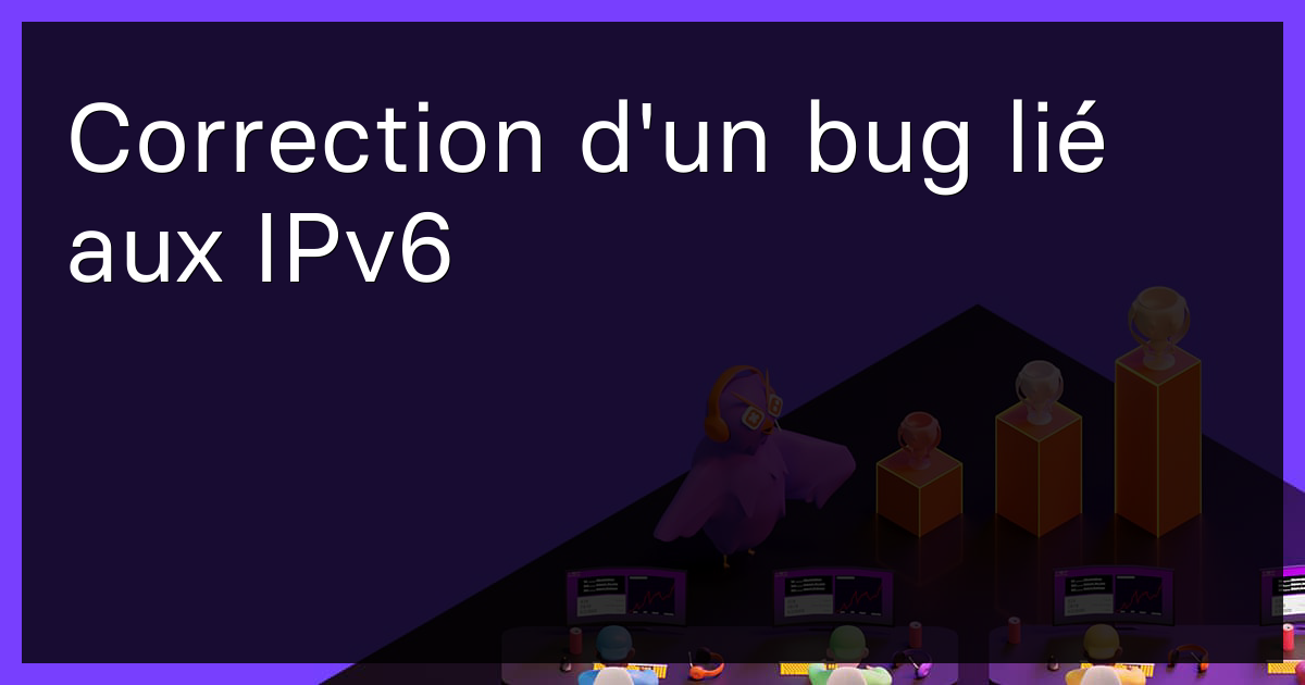Correction d'un bug lié aux IPv6