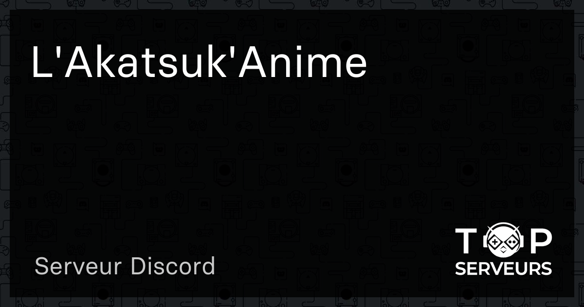 Serveur Discord Anime Manga Fr