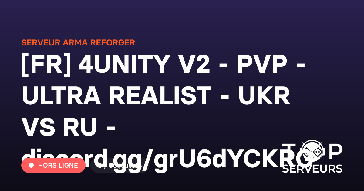 [FR] 4UNITY V2 - PVP - ULTRA REALIST - UKR VS RU - discord.gg ...